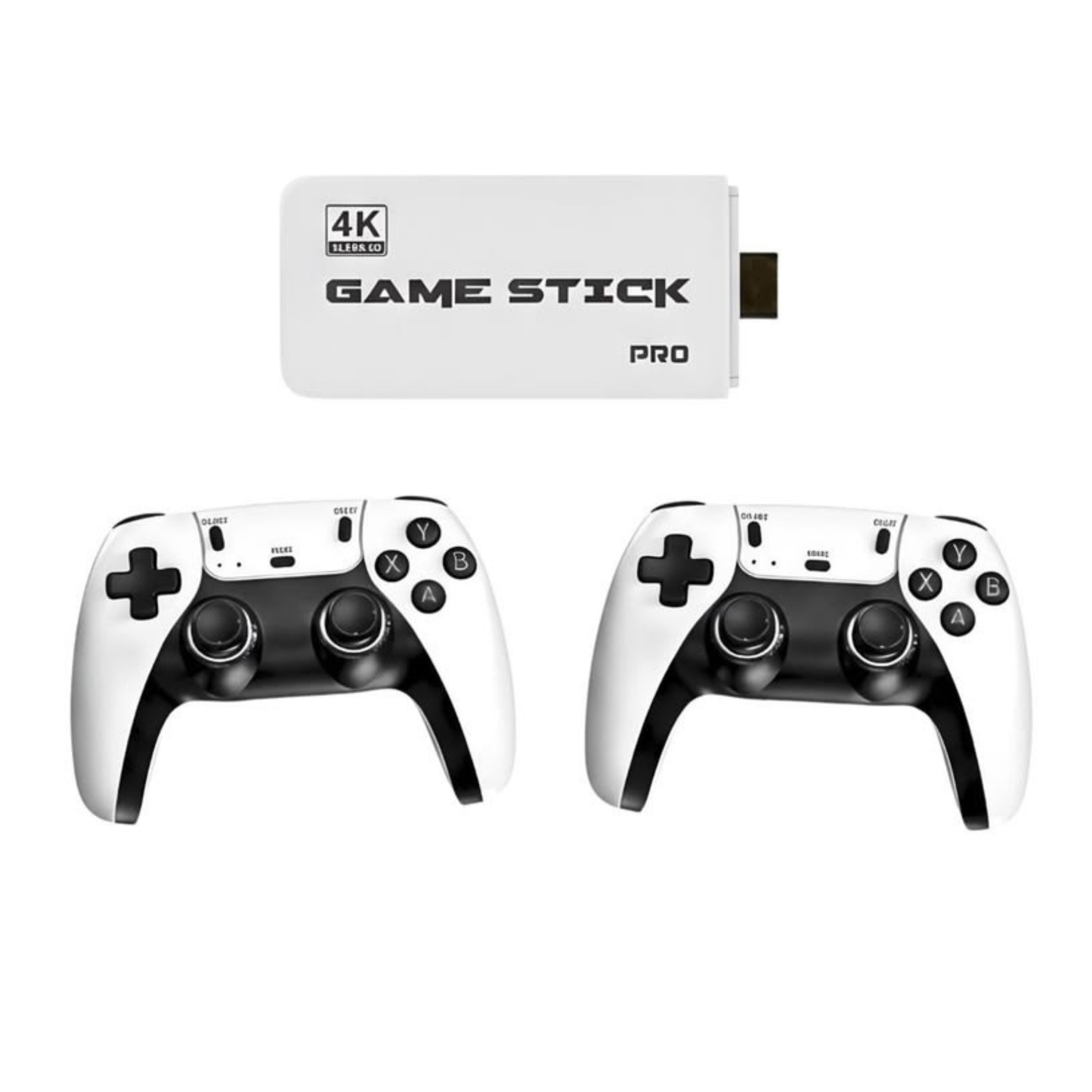 GL Prime Gaming Stick 4K - 30,000+ Built-in Games with Dual Wireless Controllers