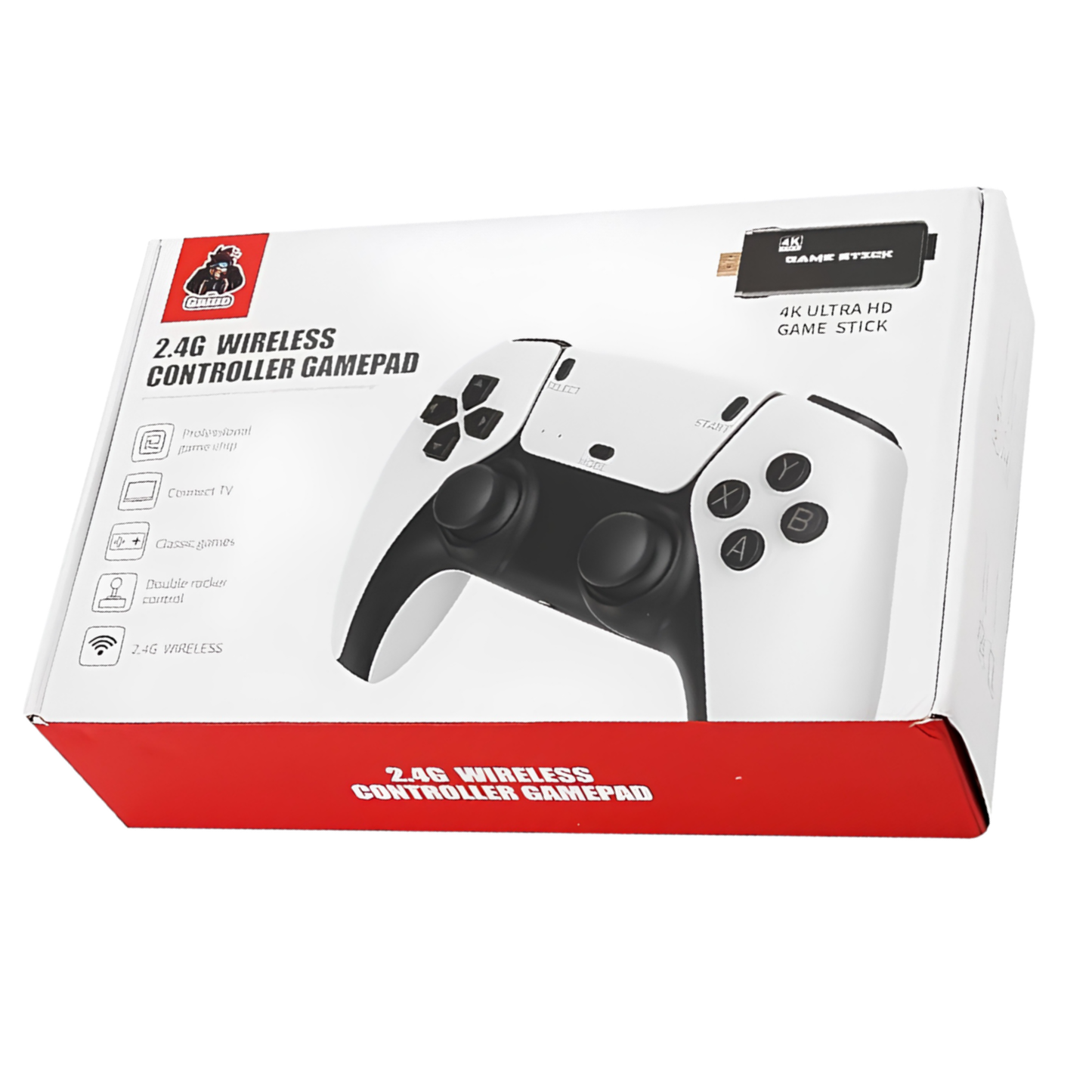 GL Pro Stick 4K Game Stick - 20,000+ Built-in Retro Games with Dual Wireless Controllers