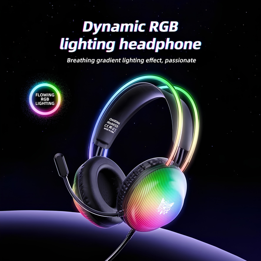 Onikuma X29 RGB Gaming Headset - Surround Sound with Noise Isolating Mic