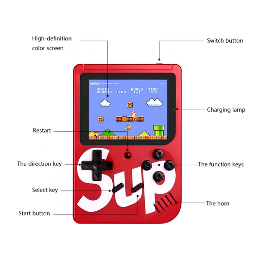 SUP Game Box 400 in 1 - Portable Handheld Retro Gaming Console with TV Output